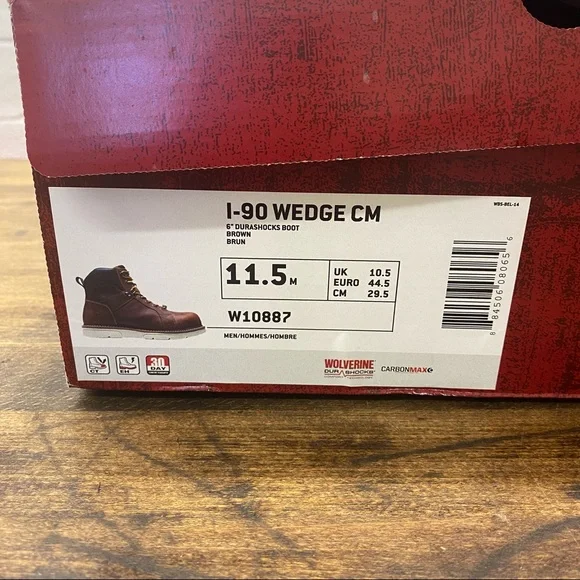 Wolverine I-90 Wedge CM Work Boots 11.5 Mens - Picture 10 of 10